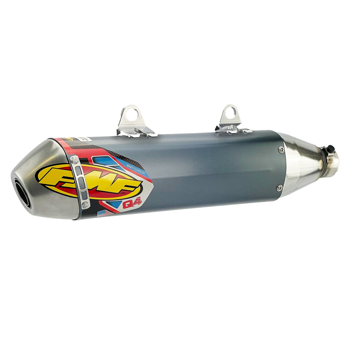 FMF Q4 Hex Exhaust Silencer 07-16 KTM Husaberg Husqvarna 250-501 - FMF 045556