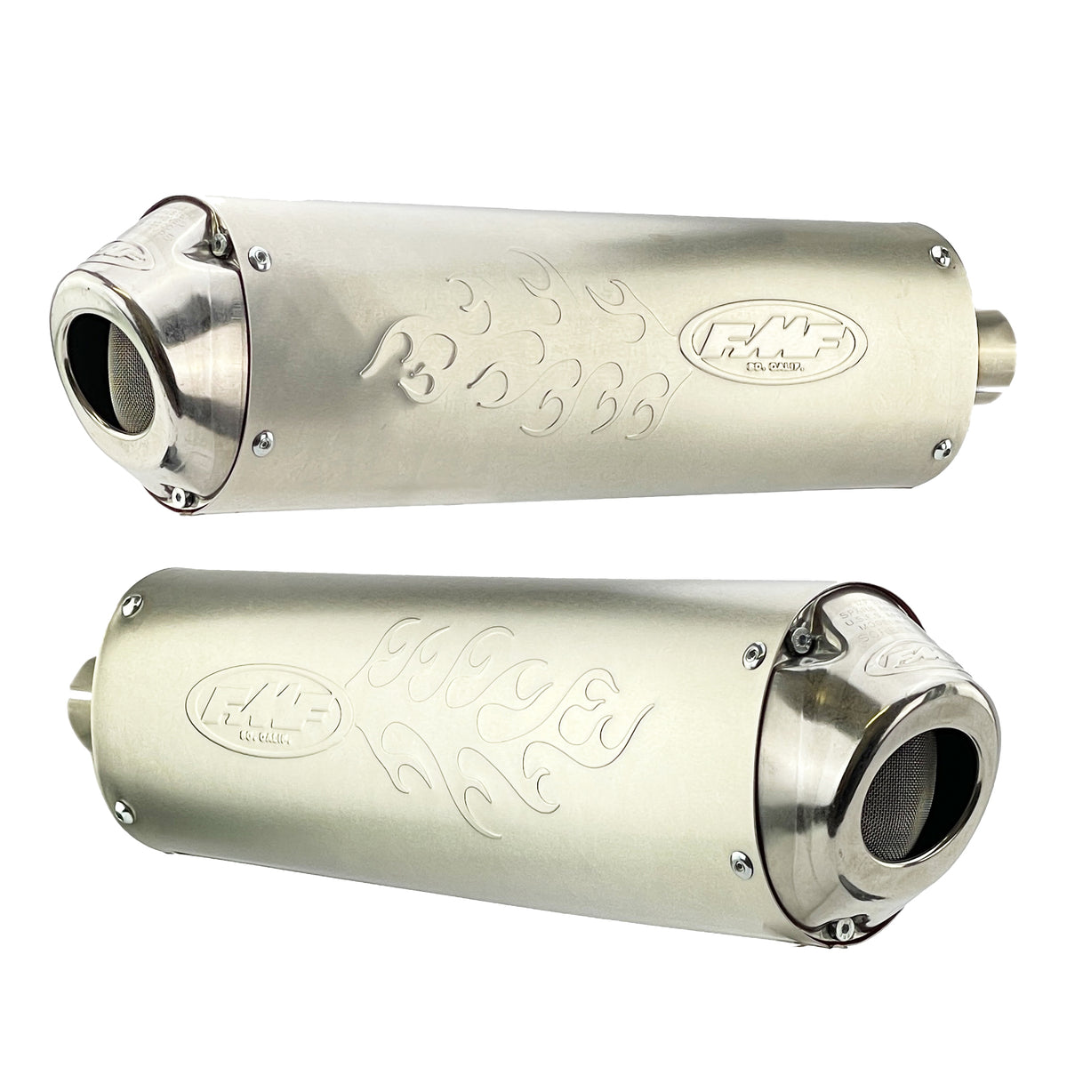 Fmf Exhausts End Of Line Powercore 4 Dual Exhaust System 08-10 Yamaha Rhino 700 - Fmf 044280