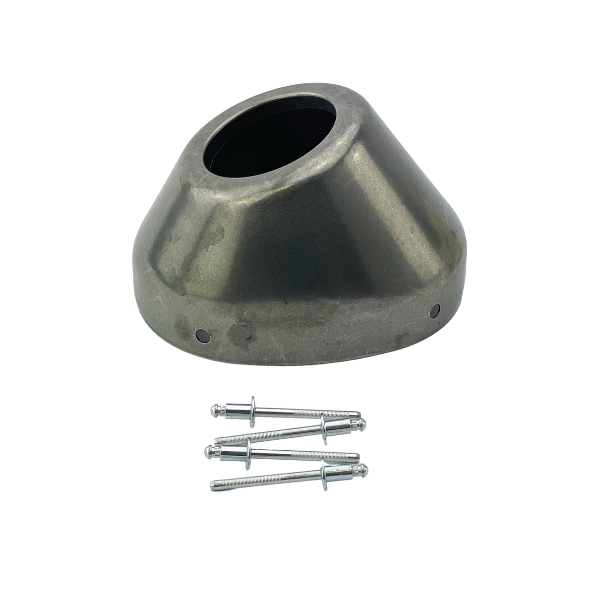 FMF Exhaust End Cap Straight Cut Stainless Steel Powercore 4 Q4 PCT 00-00 Universal - FMF 040634