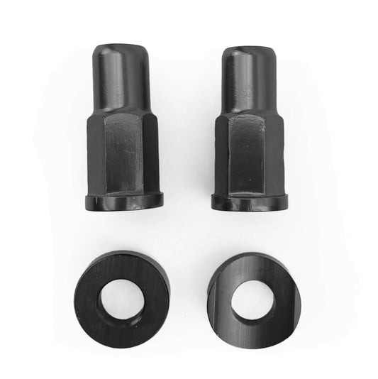 Factory Image Racing Rim Lock Nut With Spacer Washer Kit - Black Aluminium