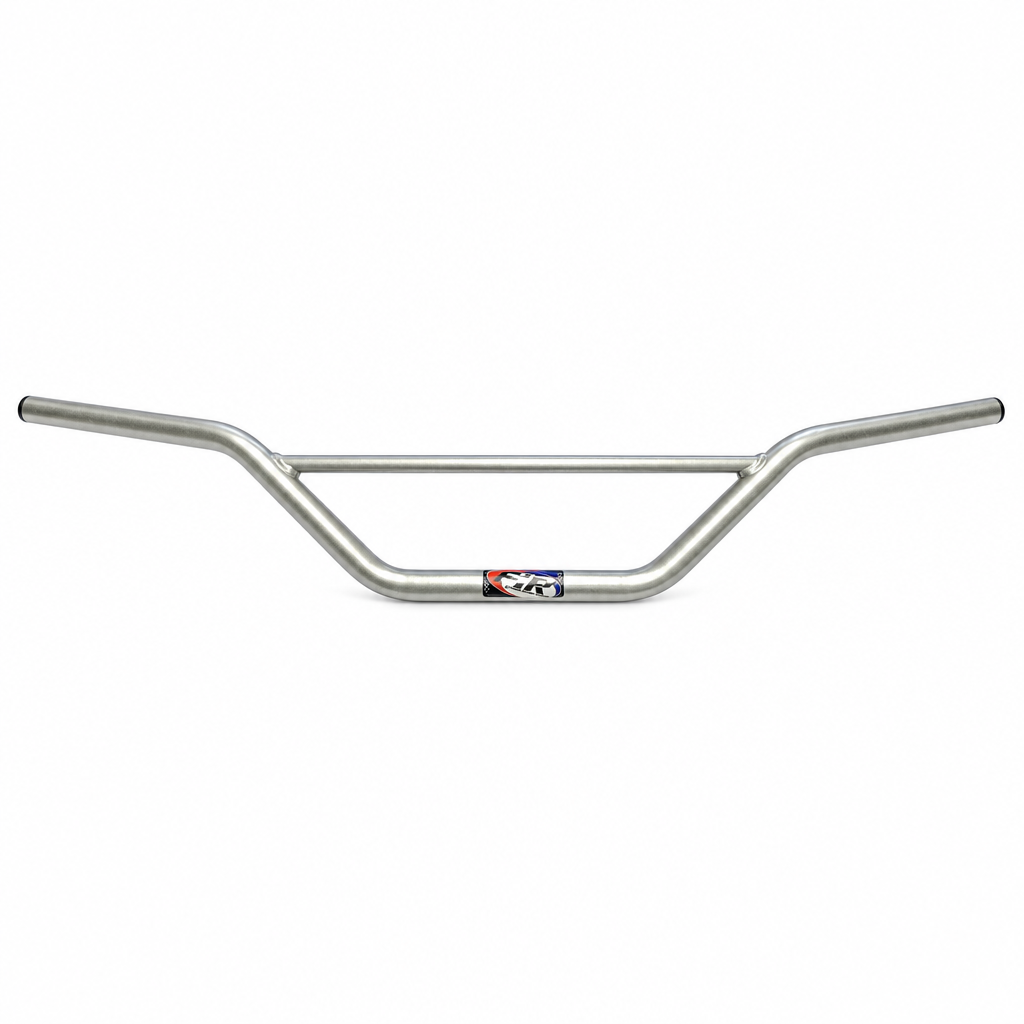Factory Image Racing High Rise 22.2mm handlebars in silver product photo