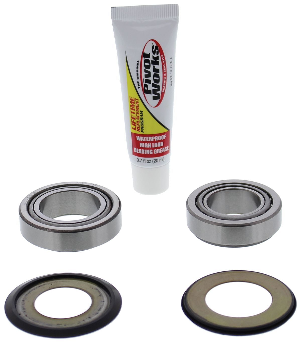 Steering Bearing Kit CR Honda, Pivot Works PWSSK-H01-521, Honda CR125R 90-92, CR250R 90-91, CR500R 90-01, XR650R 00-07