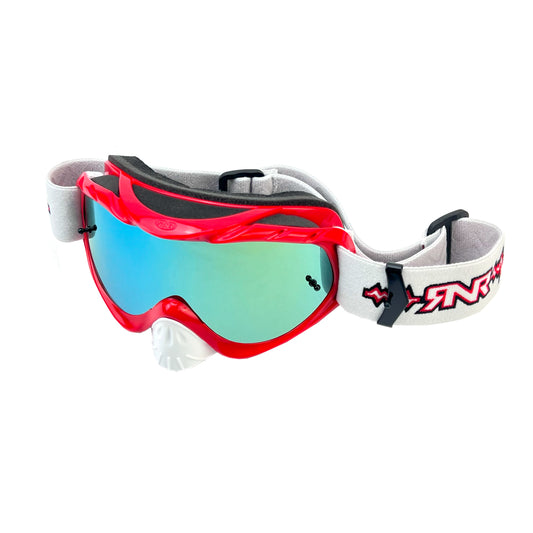 RNR HYBRID RED MIRRORED LENS, RED GOGGLE, GH45M, MIRRORED LENS