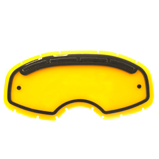 COLOSSUS TEAR OFF LENS YELLOW DOUBLE VENTED, ANTI FOG, ANTI SCRATCH, DVY00
