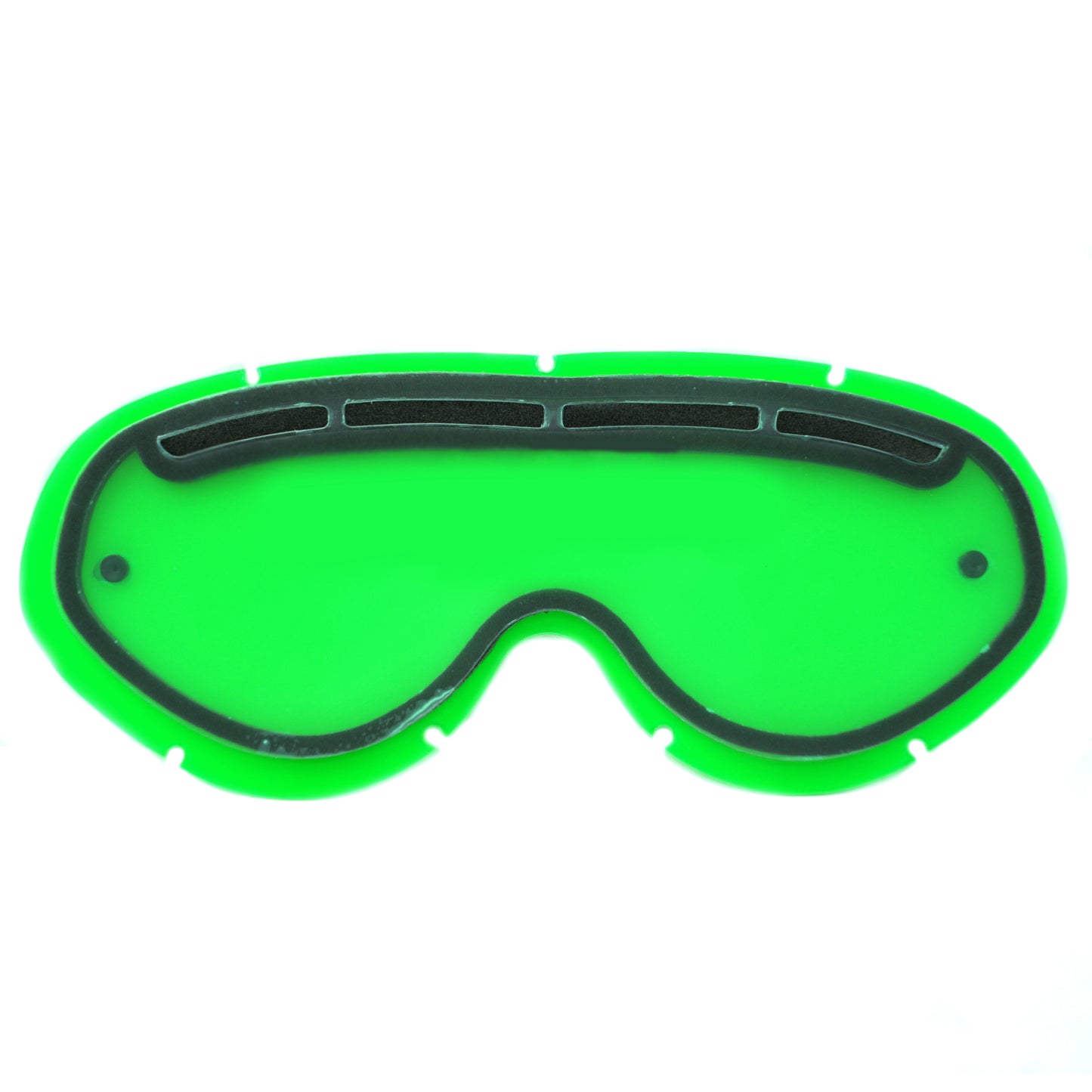 HYBRID TEAR OFF VENTED LENS GREEN, ANTI FOG, ANTI SCRATCH, DVG201