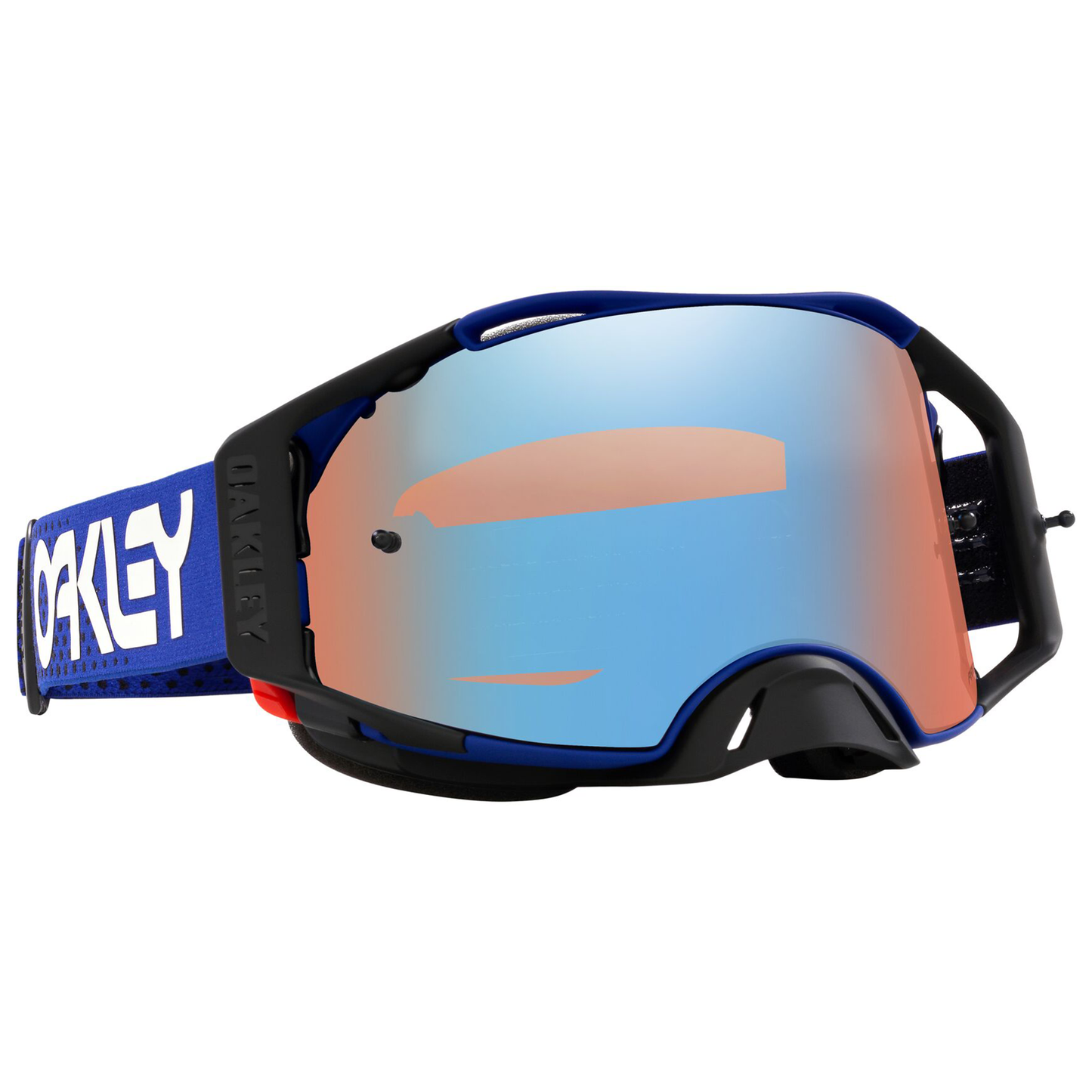 OAKLEY AIRBRAKE MX MOTO BLUE B1B BLUE/BLUE, PRIZM MX SAPPHIRE IRIDIUM LENS