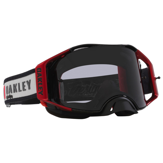 OAKLEY AIRBRAKE MX TROY LEE DESIGN GREY BLOCKS, LIGHT GREY LENS