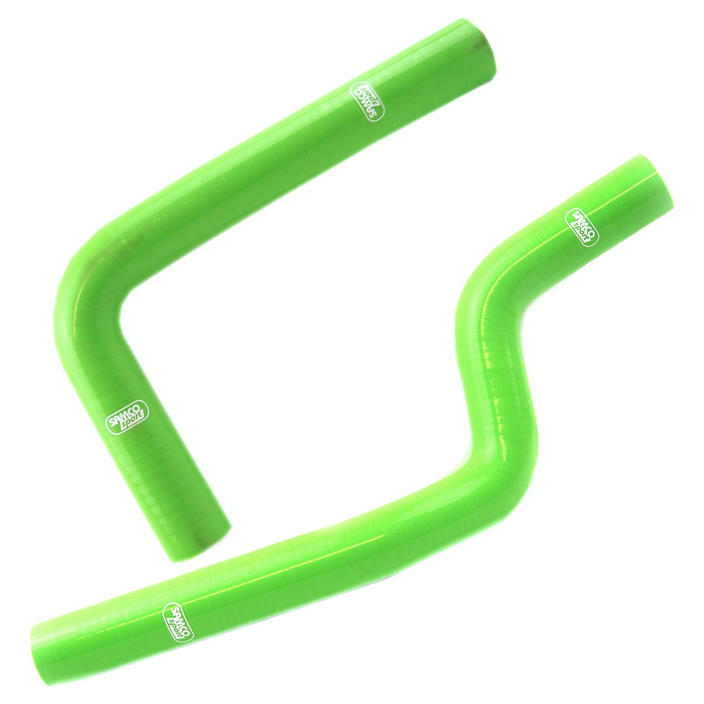 COOLANT HOSE 2 PIECE KIT GREEN 88-89 KAWASAKI 125 KX SAMCO SPORT KAW-71-GN