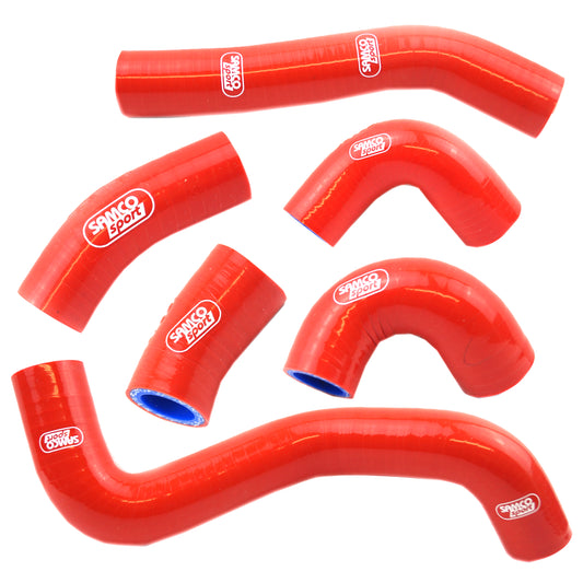 COOLANT HOSE 6 PIECE KIT RED 20-23 GAS HUSQ KTM 250 EXC-F OEM DESIGN SAMCO KTM-115-RD