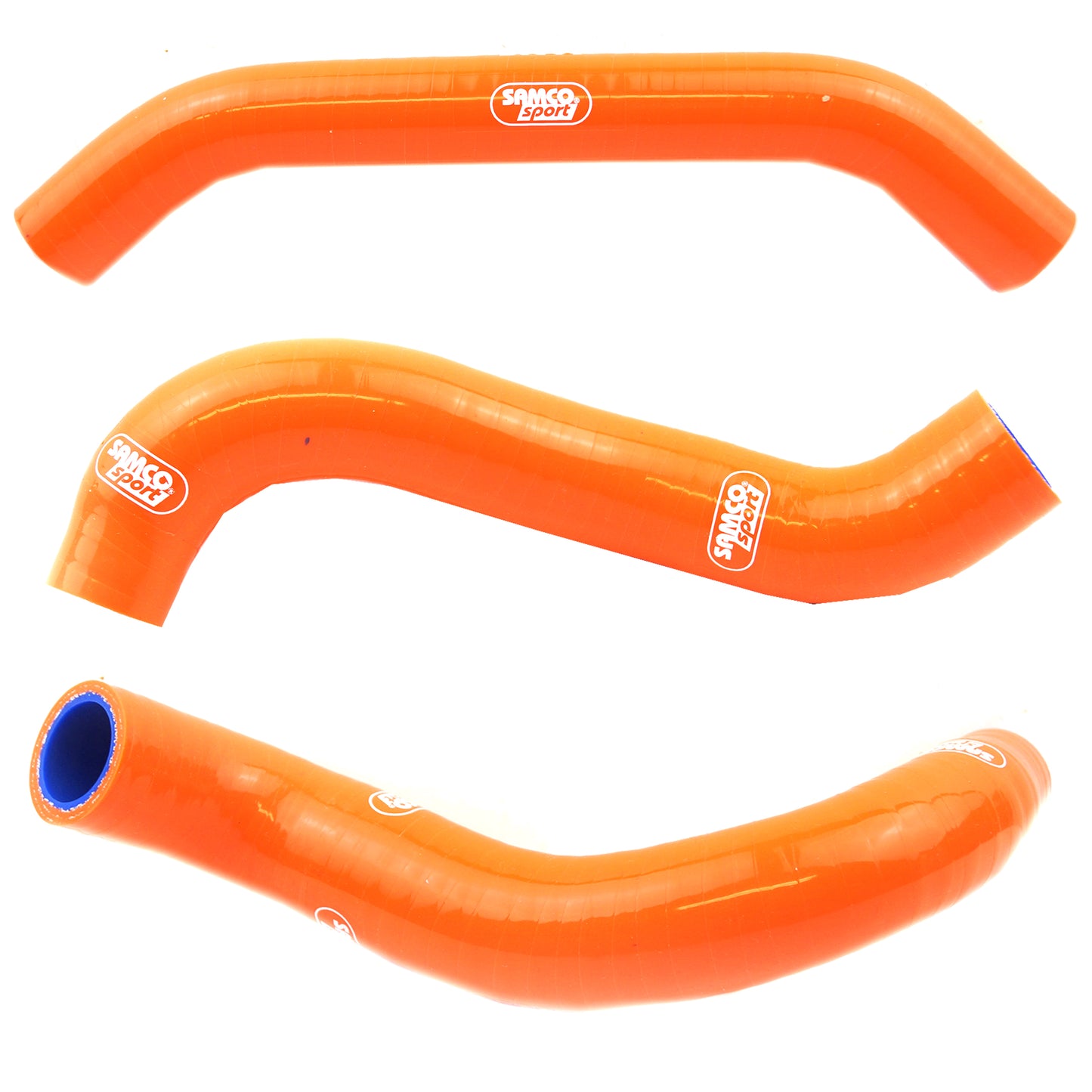 COOLANT HOSE 3 PIECE KIT ORANGE 23-25 KTM 250 350 OEM DESIGN SAMCO SPORT KTM-129-OR