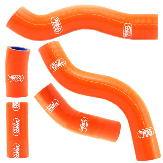 COOLANT HOSE 6 PIECE KIT ORANGE 13-17 KTM HUSQVARNA 85 TC SX OEM DESIGN SAMCO KTM-82-OR