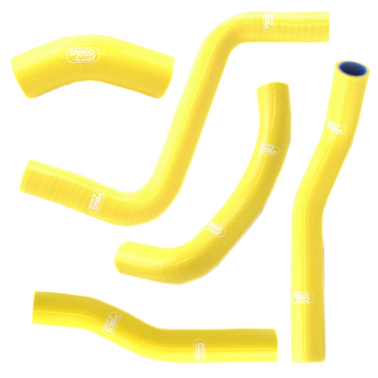 COOLANT HOSE 5 PIECE KIT YELLOW 11-12 SUZUKI 250 RM Z SAMCO SPORT SUZ-46-YE