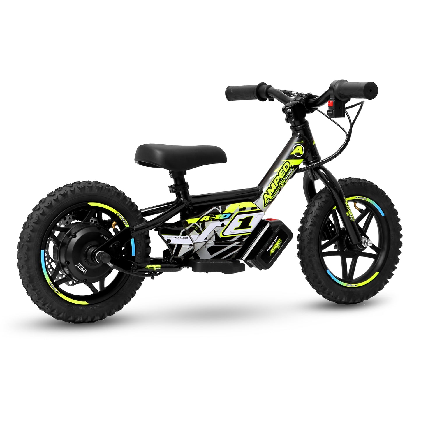 Amped A10 Electric Balance Bike – 18 V Li-ion | 150 W Hub Motor