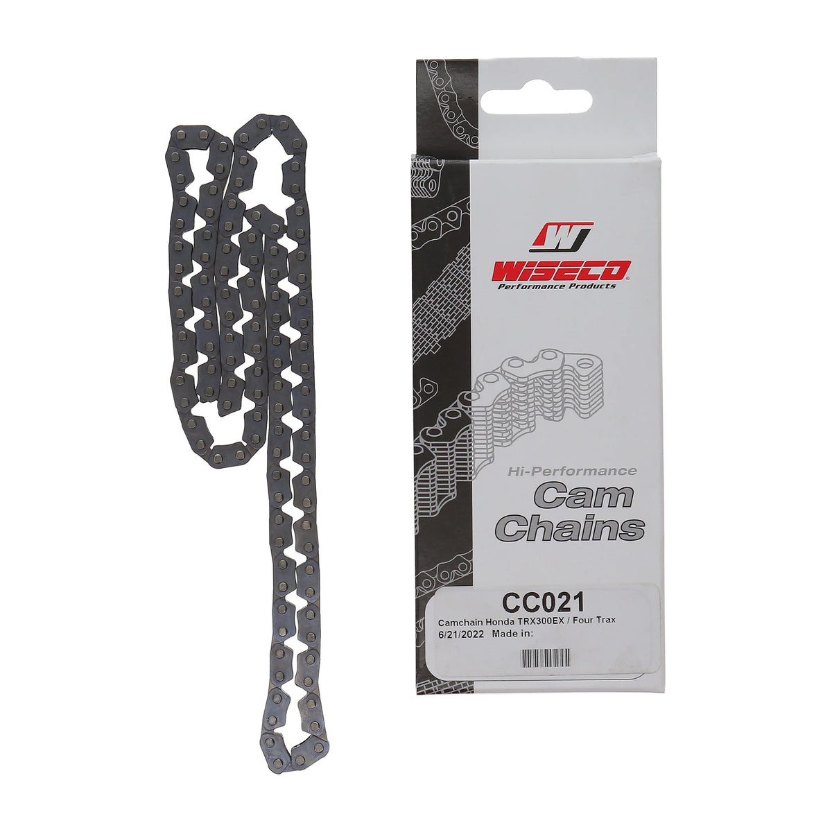 Cam Chain 82RH2010 110 Link 93-08 TRX300EX, Wiseco CC021, Old No. 30-528.WI