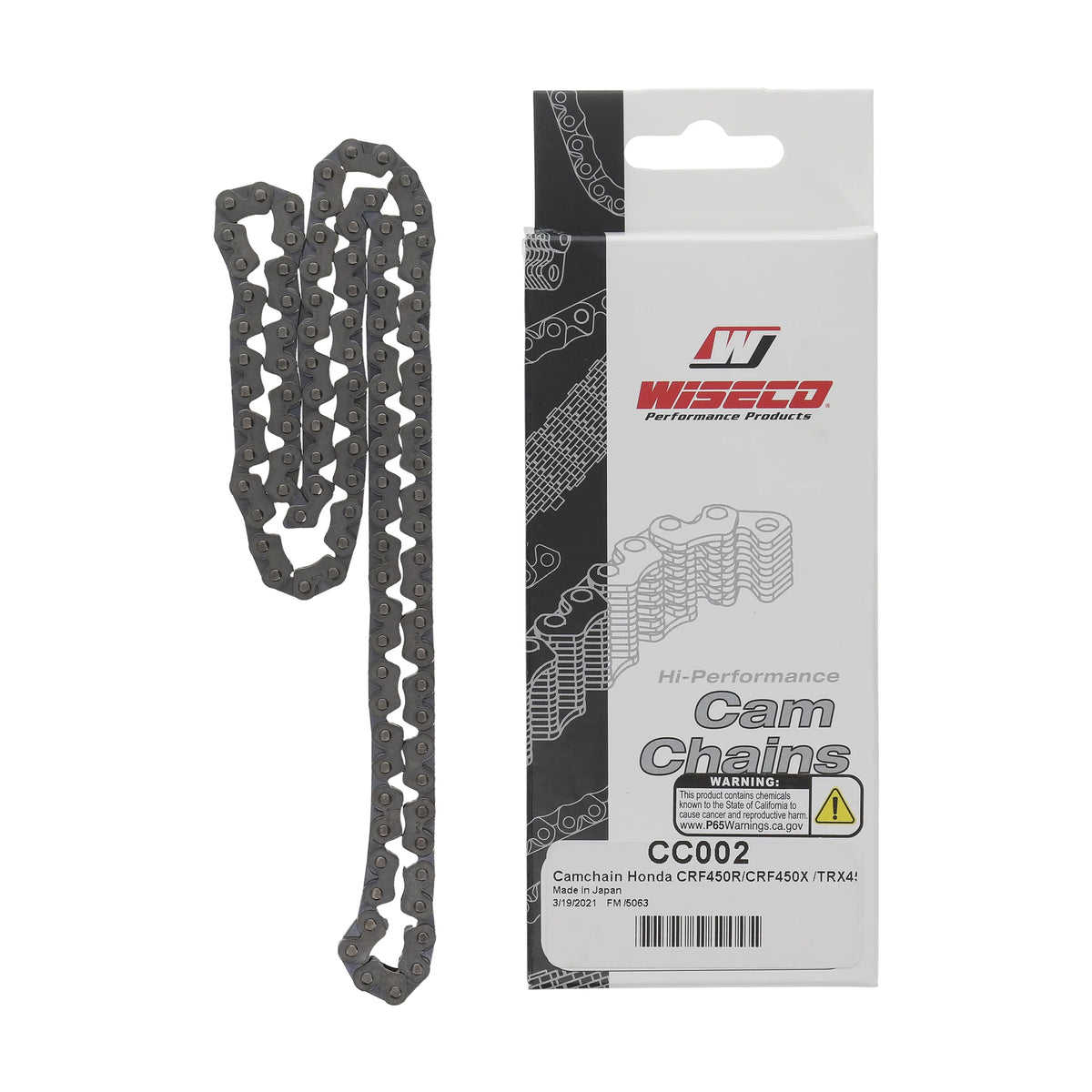 Cam Chain CRF450R CRF450X, Wiseco CC002, 14401-MEB-671