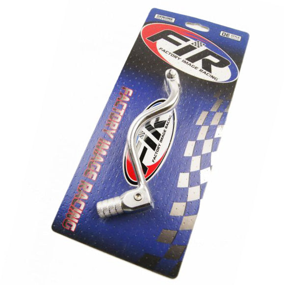 Factory Image Racing Gear Lever Alloy KX 125 250, Aluminium Forged Silver/Sil