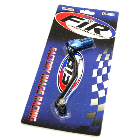 Factory Image Racing Gear Lever Black / Blue Tip, Aluminium Forged 1C3-18110-00, FIR Brand, YZ125 / YZ250