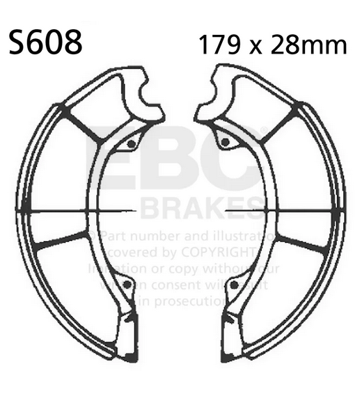 Brake Shoes Suzuki Ebc S608