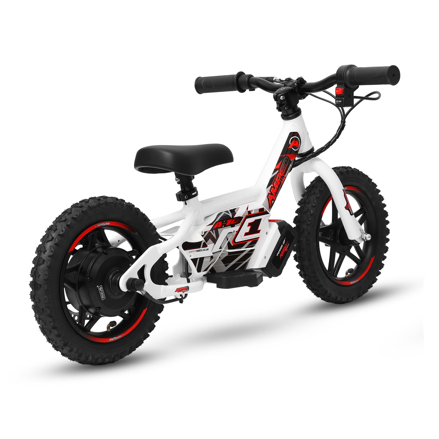 Amped A10 Electric Balance Bike – 18 V Li-ion | 150 W Hub Motor