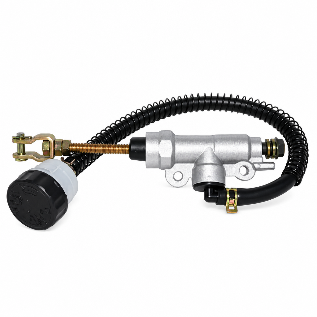 Rear Brake Master Cylinder 87-14 Honda Yamaha Universal Reservoir 14mm Bore M6 M10 48-50mm