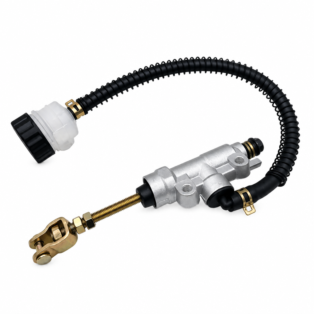 Rear Brake Master Cylinder 87-14 Honda Yamaha Universal Reservoir 14mm Bore M6 M10 48-50mm