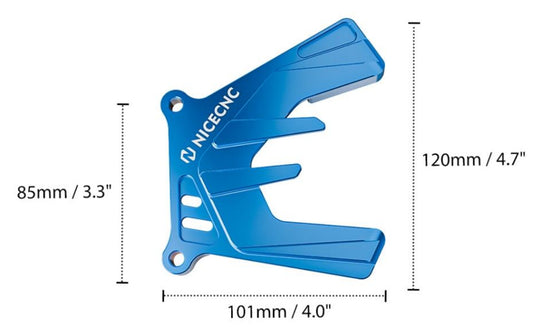 Nicecnc Front Sprocket Guard Blue Yamaha YZ250 2000-2023 YZ250X 5HC-17466-00-00