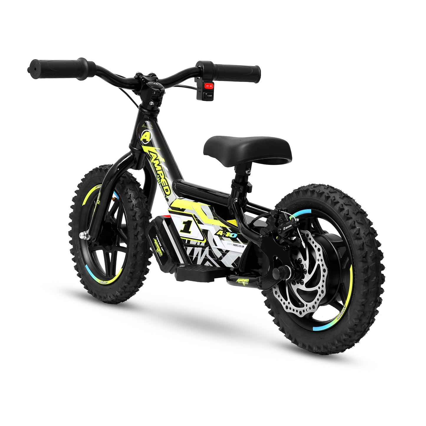 Amped A10 Electric Balance Bike – 18 V Li-ion | 150 W Hub Motor