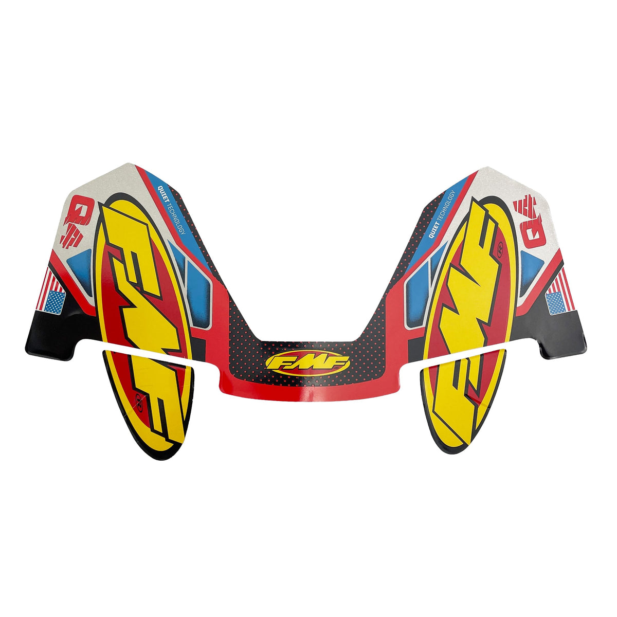 FMF Q4 Hex Exhaust Silencer Aluminum Wrap Decal - FMF 014843
