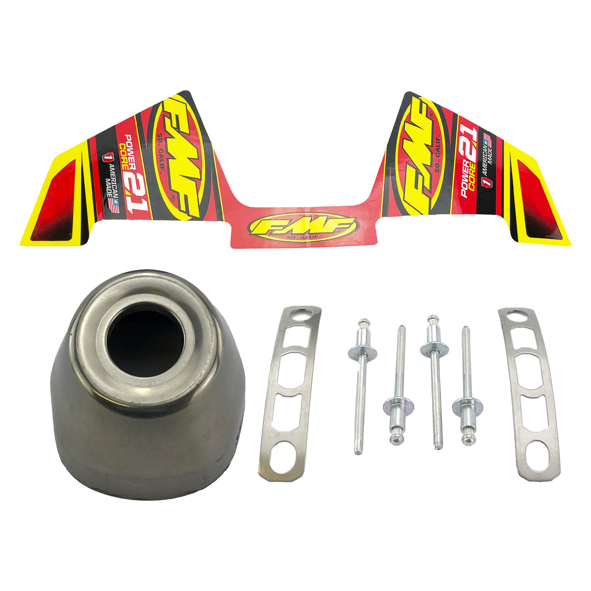 FMF Powercore 2.1 Exhaust Silencer End Cap 1.145" Stainless - FMF 020520