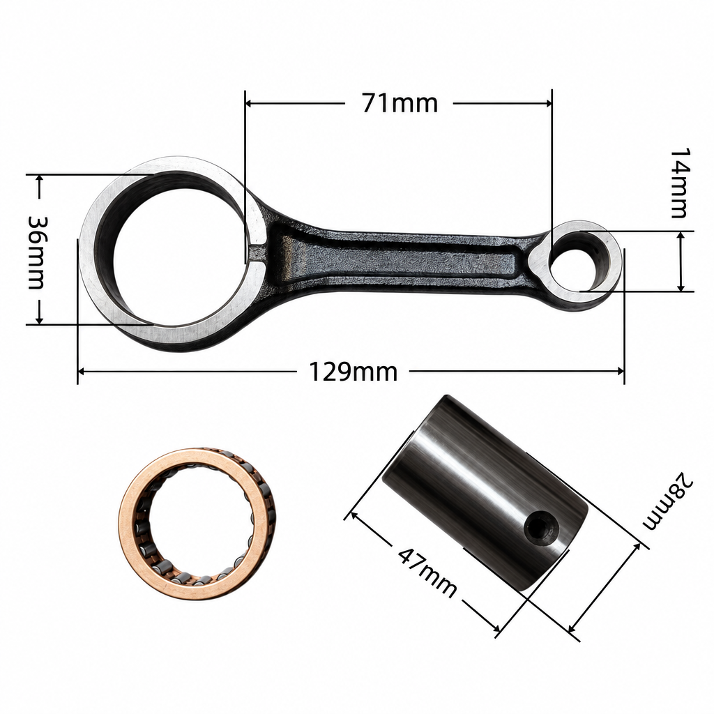 Dirt Racing Connecting Rod Kit 06-17 Honda Cbf Cb CRF XR 150 E F L