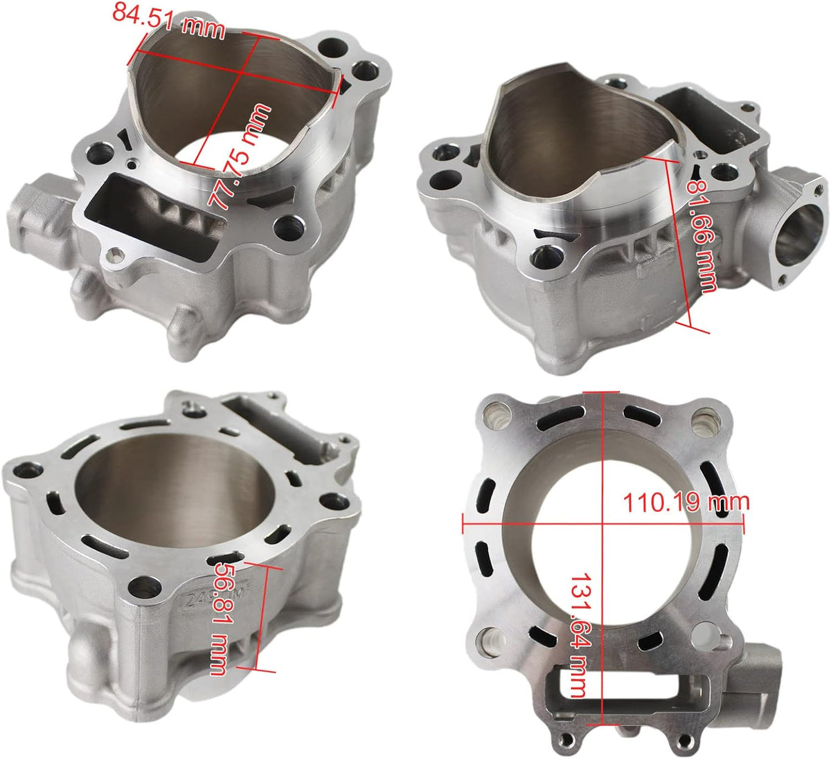 Dirt Racing Cylinder Only Std 78.00mm Honda 2004 - 2017 CRF250F CRF250R X 12100-KRN-672 12100-KRN-732
