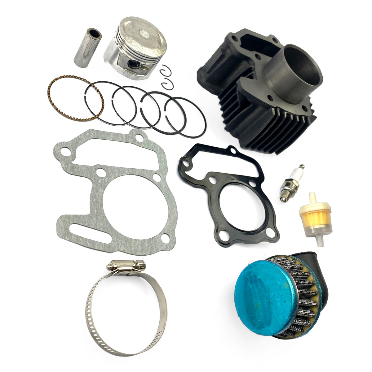 Factory Image Racing Cylinder Kit YFM80 BADGER22K-11311-02-00 22F-11351-01-00 55X-11181-00-00, Yamaha ATV Quad 85-01 47mm 55X-11631-00-96