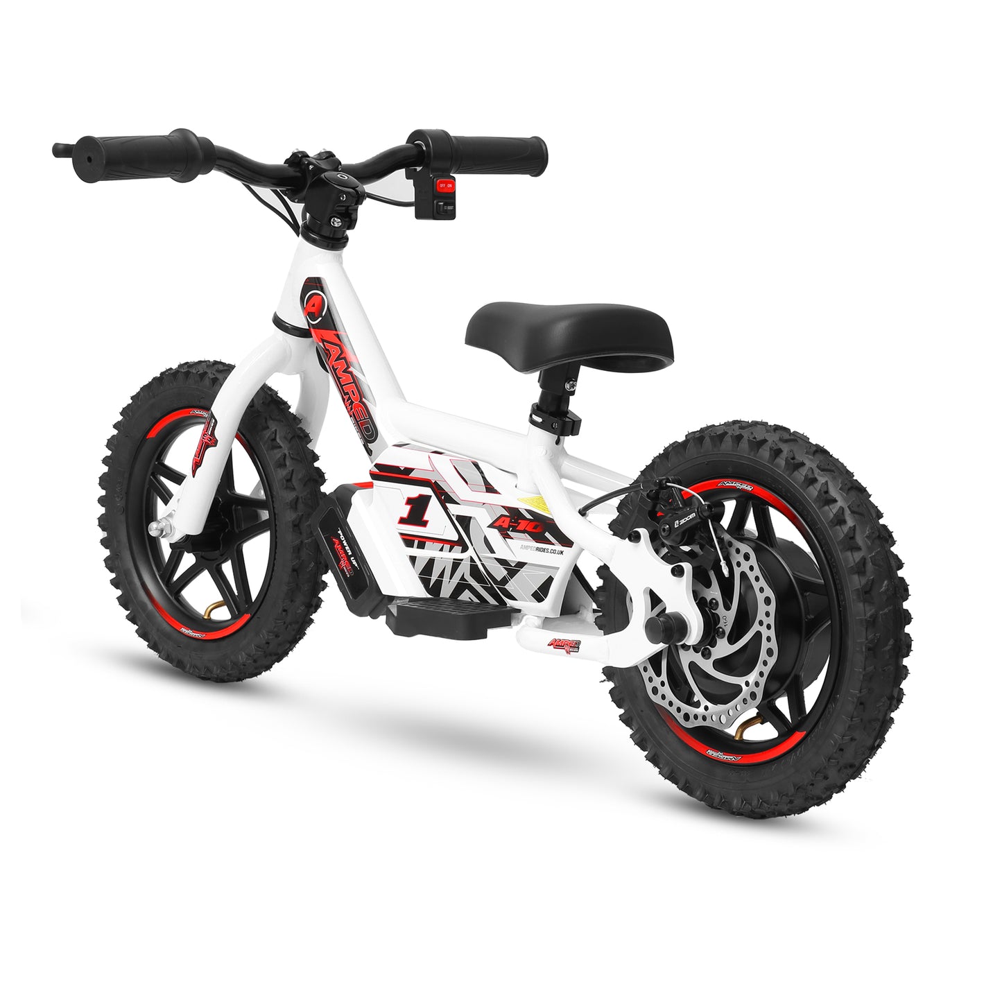 Amped A10 Electric Balance Bike – 18 V Li-ion | 150 W Hub Motor