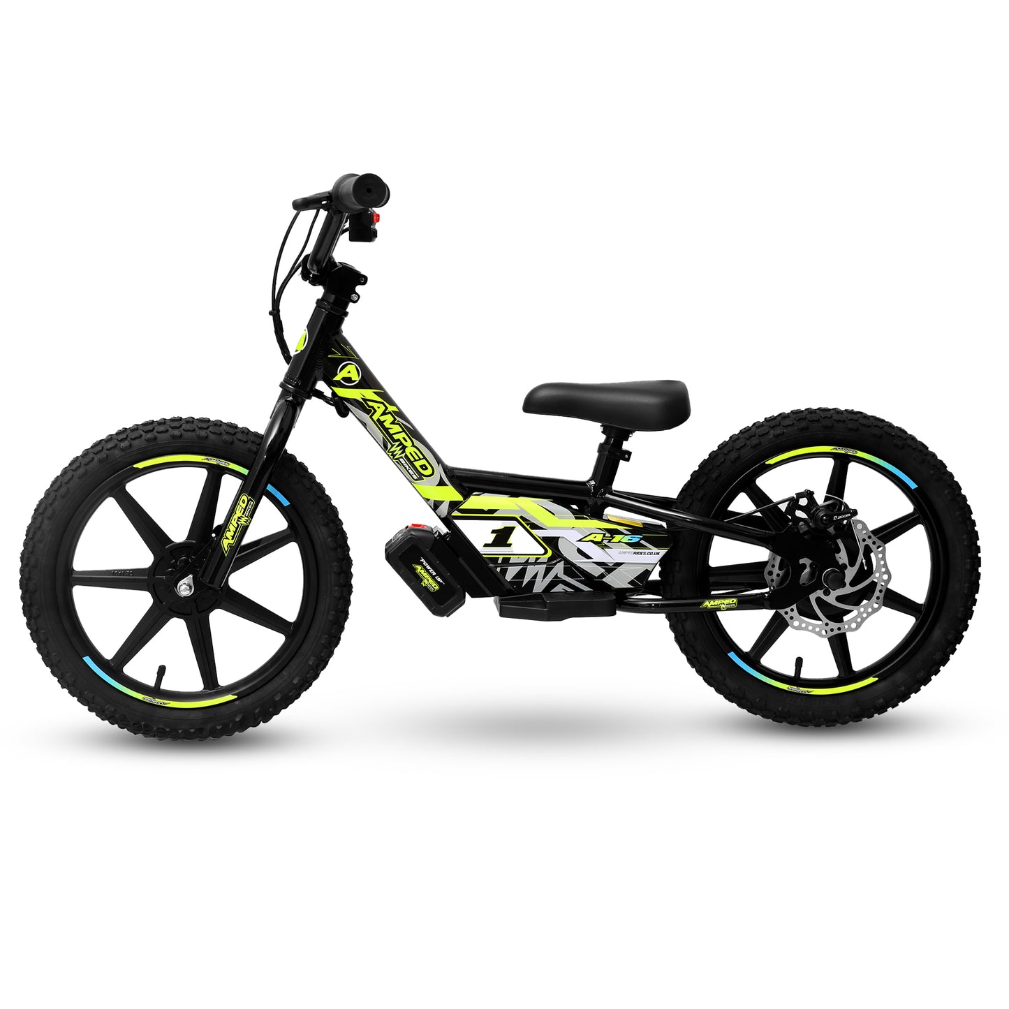 Amped A16 Electric Dirt Balance Bike – 24V Lithium | 250W Motor