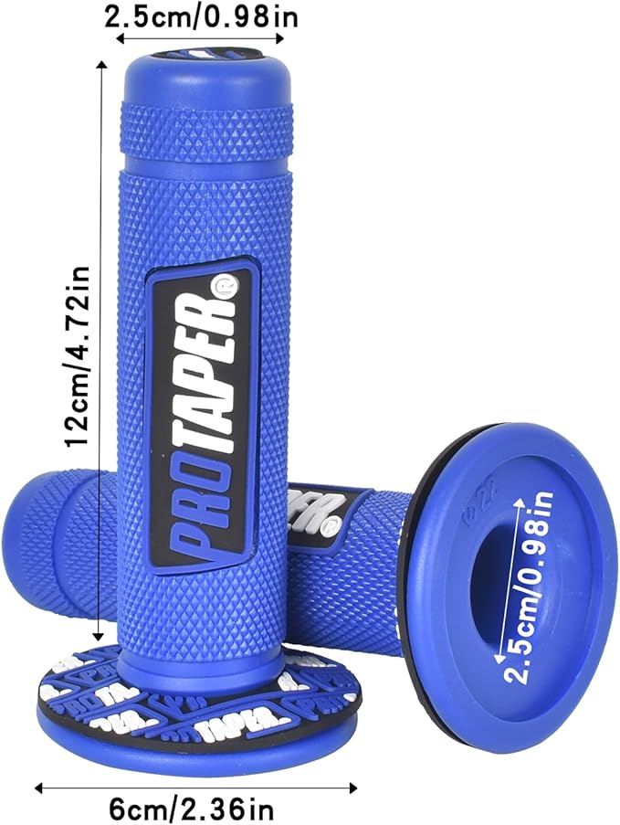 BLUE Pro Taper Handlebar Grips – Premium Universal 7/8”