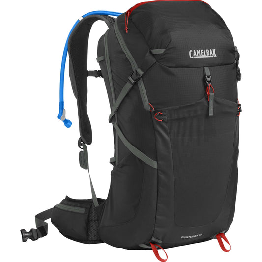 CAMELBAK FOURTEENER 32 HYDRATION PACK 2023: BLACK/RED POPPY 32L CBFOUR32