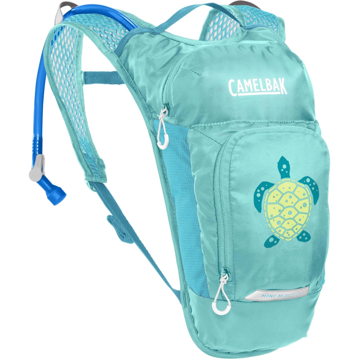 CAMELBAK KIDS' MINI M.U.L.E. HYDRATION PACK 3L WITH 1.5L RESERVOIR 2023: TURQUOISE/TURTLE CBKMMB5