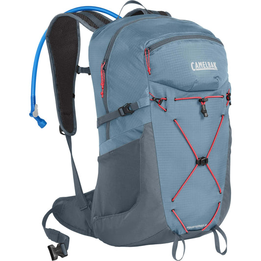 CAMELBAK WOMEN'S FOURTEENER 24 HYDRATION PACK 2023: SMOKE BLUE/FIERY CORAL 24L CBWFOUR24