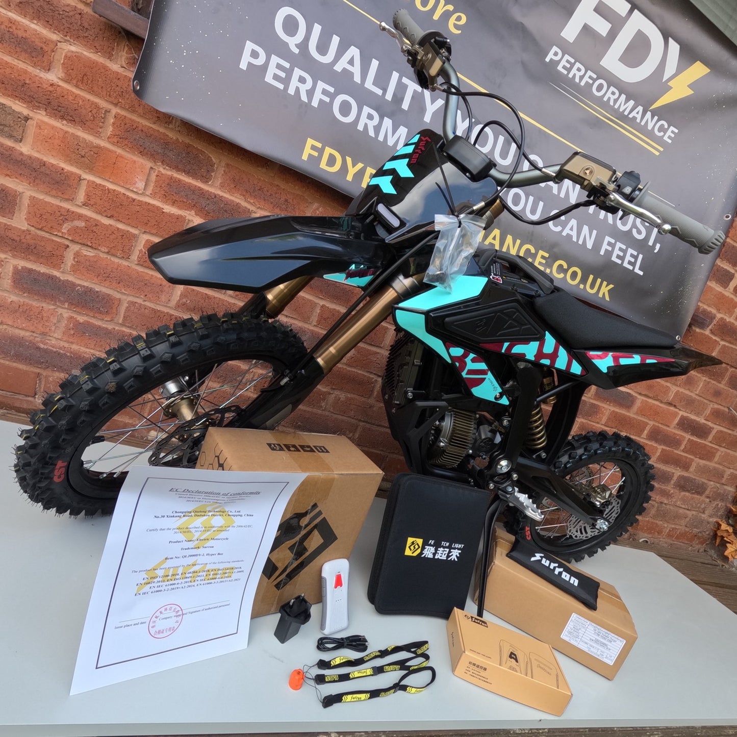 2025 Sur-Ron Hyper Bee – Blue – 12kW Electric Off-Road Bike – Finance Available