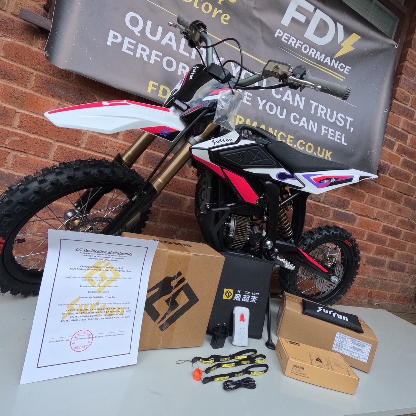 2025 Sur-Ron Hyper Bee – Pink – 12kW Electric Off-Road Bike – Finance Available