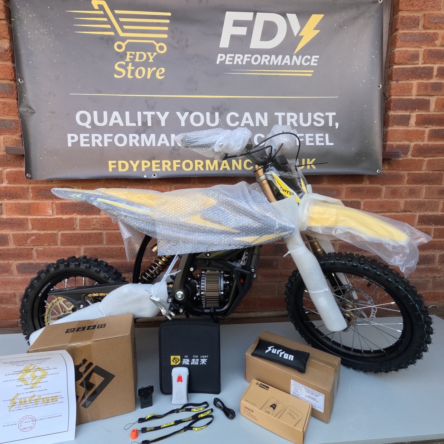 2025 Sur-Ron Hyper Bee – Yellow – 12kW Electric Off-Road Bike – Finance Available