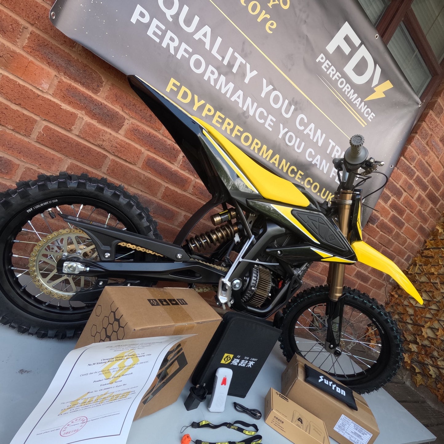2025 Sur-Ron Hyper Bee – Yellow – 12kW Electric Off-Road Bike – Finance Available