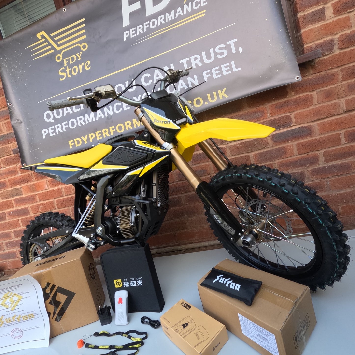 2025 Sur-Ron Hyper Bee – Yellow – 12kW Electric Off-Road Bike – Finance Available