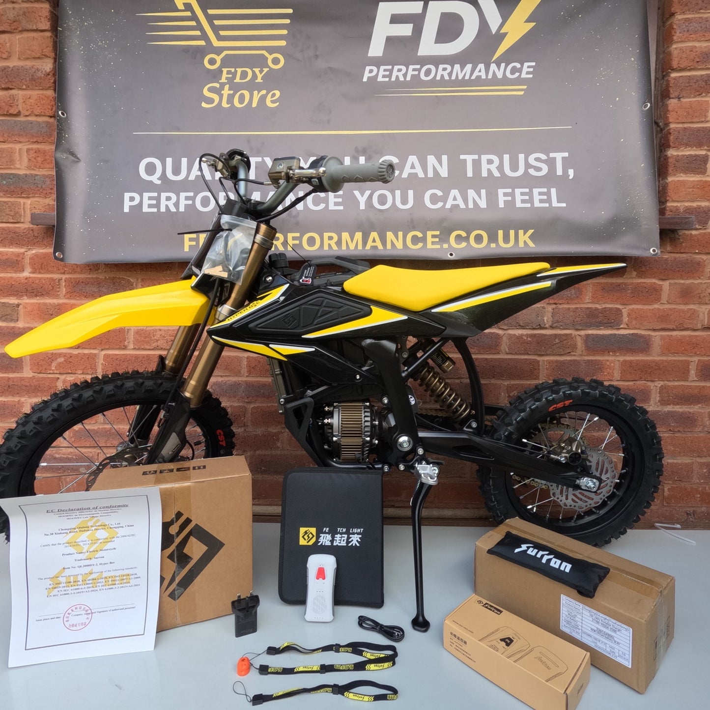 2025 Sur-Ron Hyper Bee – Yellow – 12kW Electric Off-Road Bike – Finance Available
