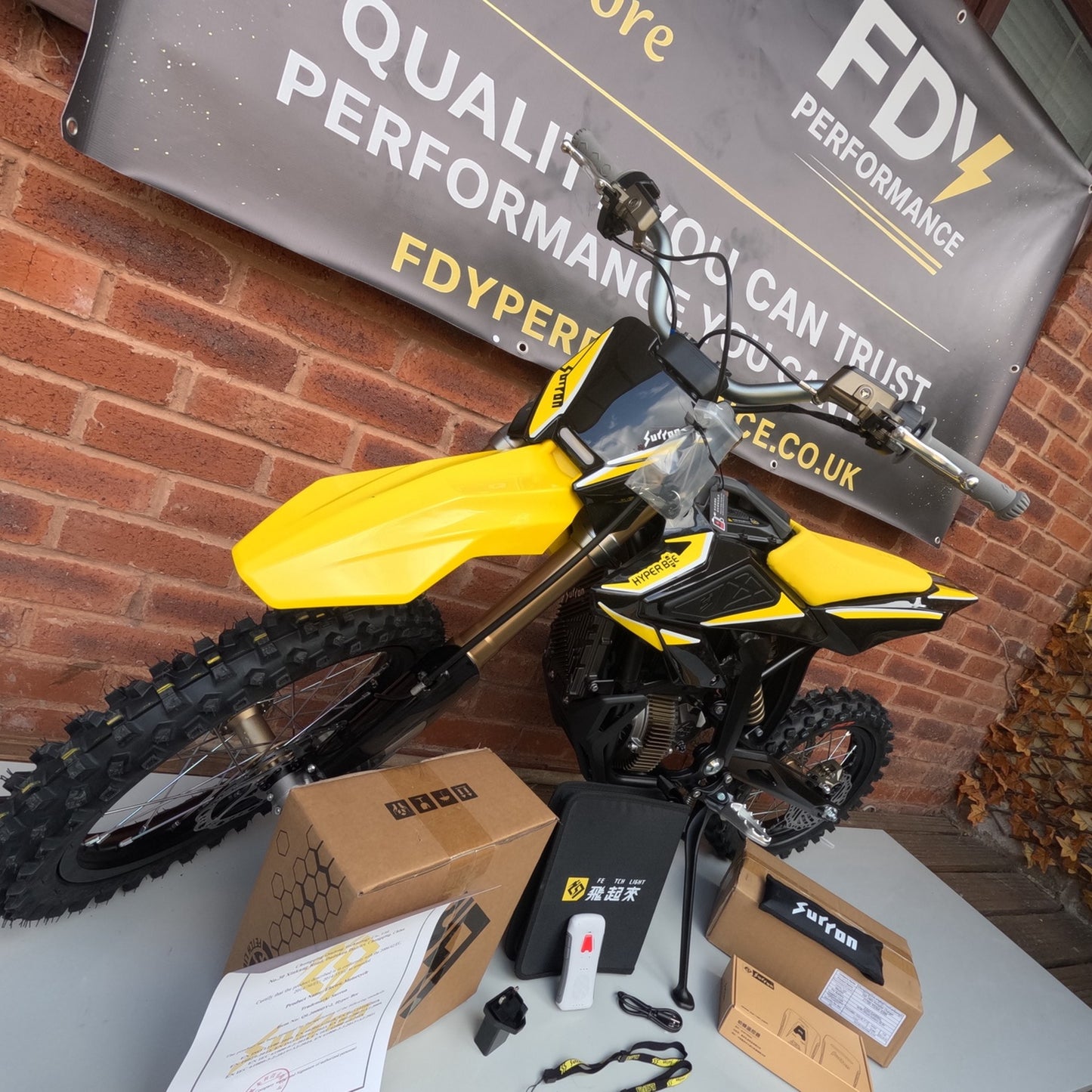 2025 Sur-Ron Hyper Bee – Yellow – 12kW Electric Off-Road Bike – Finance Available