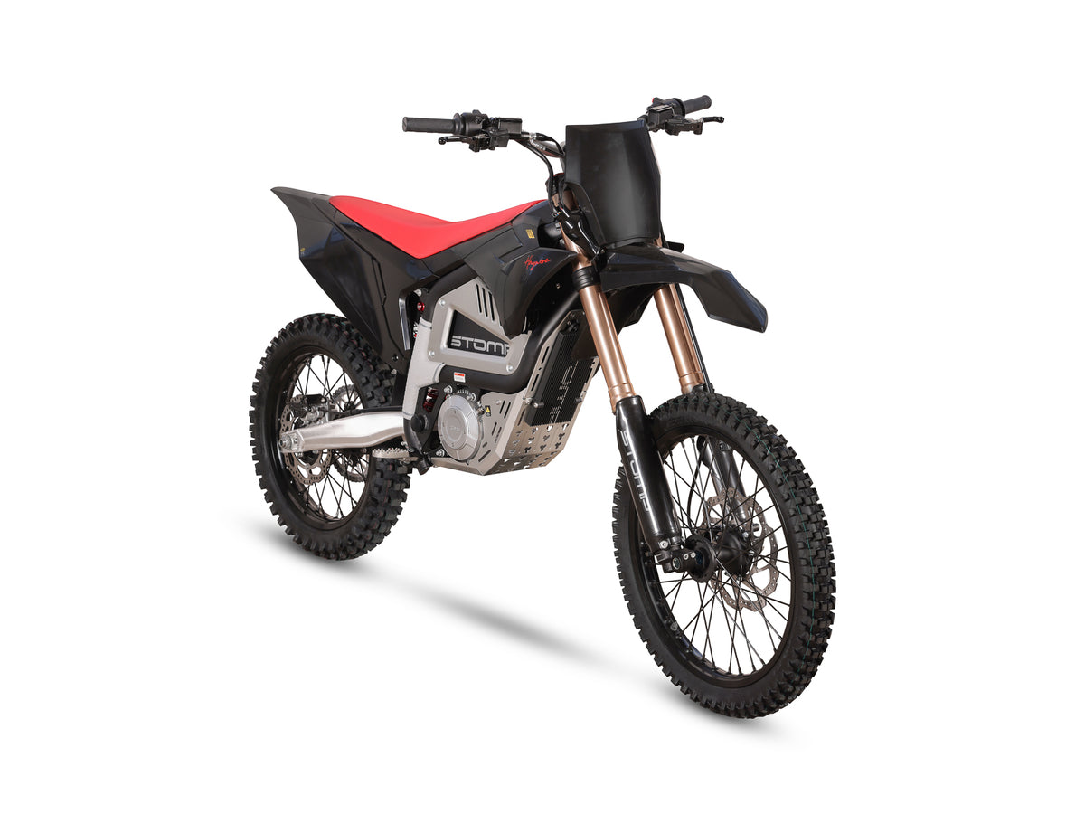 Stomp Haywire 2025 Electric Dirt Bike – 21kW | 74V 50Ah NCM | 21”/16 ...