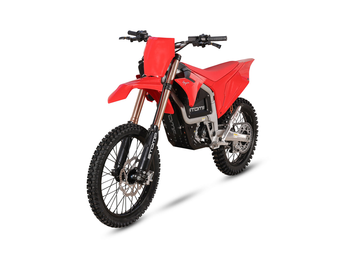 Stomp Haywire 2025 Electric Dirt Bike – 21kW | 74V 50Ah NCM | 21”/16 ...