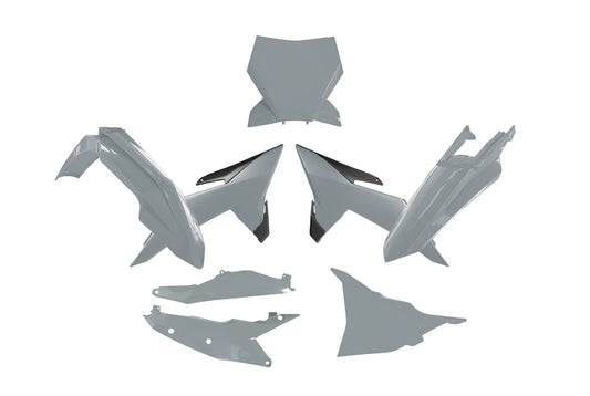 PLASTIC KIT 6PCS KTM SX SXF XC XC-F 2025, R-TECH R-KITKTM-GR0-025 QUANTUM GREY