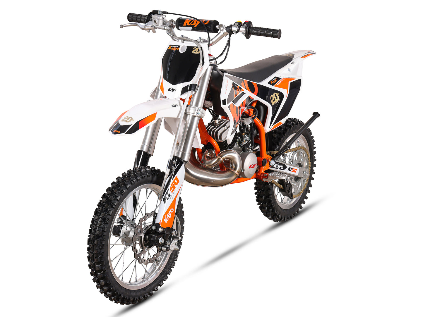Kayo KT50 14/12 Dirt Bike – 50.2cc 2-Stroke, Auto, Electric + Kick Start – Brand New – Finance Available