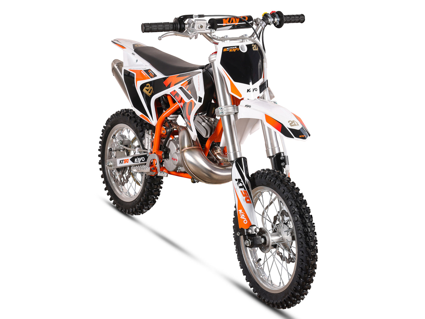 Kayo KT50 14/12 Dirt Bike – 50.2cc 2-Stroke, Auto, Electric + Kick Start – Brand New – Finance Available